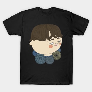 Cute Boy Face Side Eye Collection: Charming and Playful T-Shirt